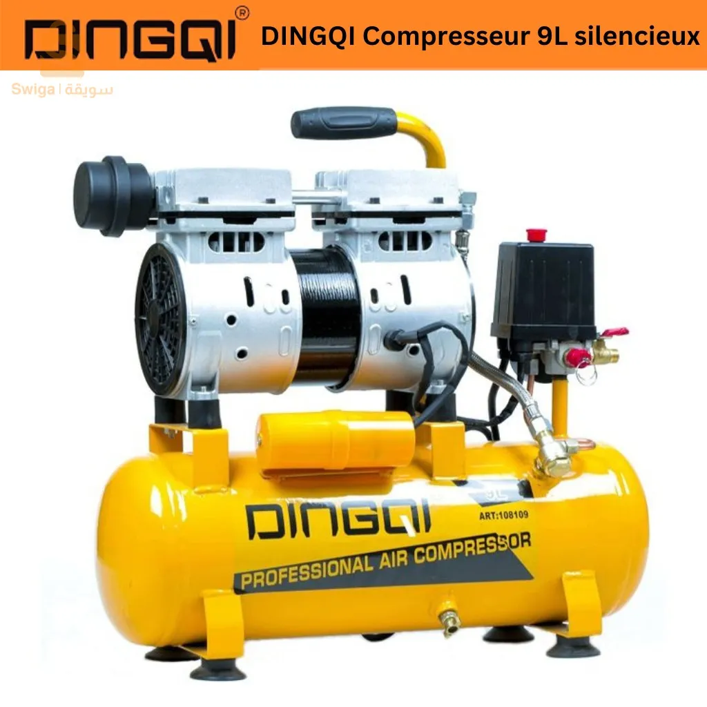 DINGQI Compresseur 9L silencieux
