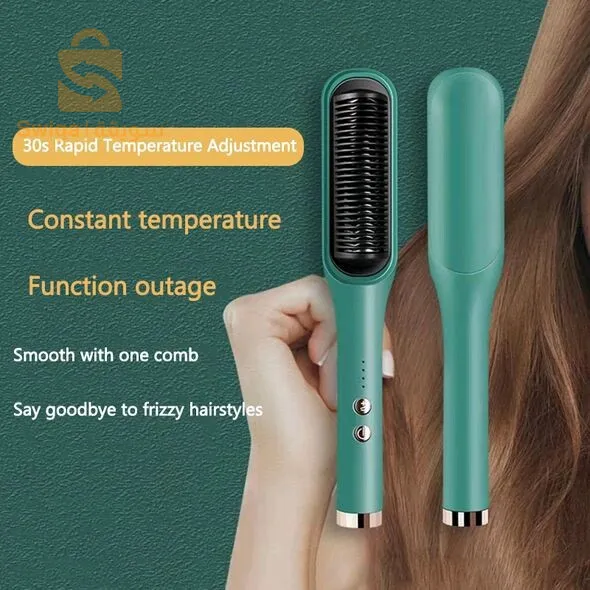 brosse chauffante Céramique Original BLANC lisseur multifonctionnel pour cheveux