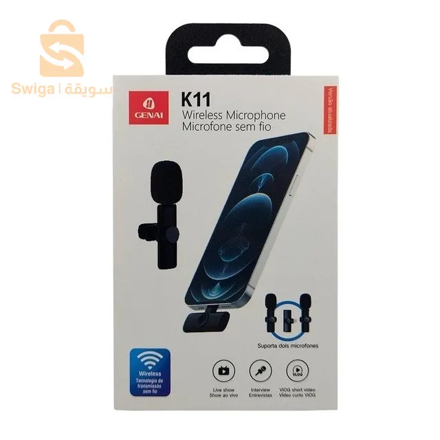 K11 Microphone-cravate sans fil Recording Audio Video Androïd / iPhone