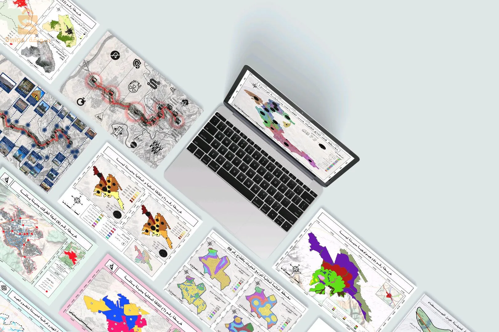 Design and production of Arcgis, photoshop and Autocad maps