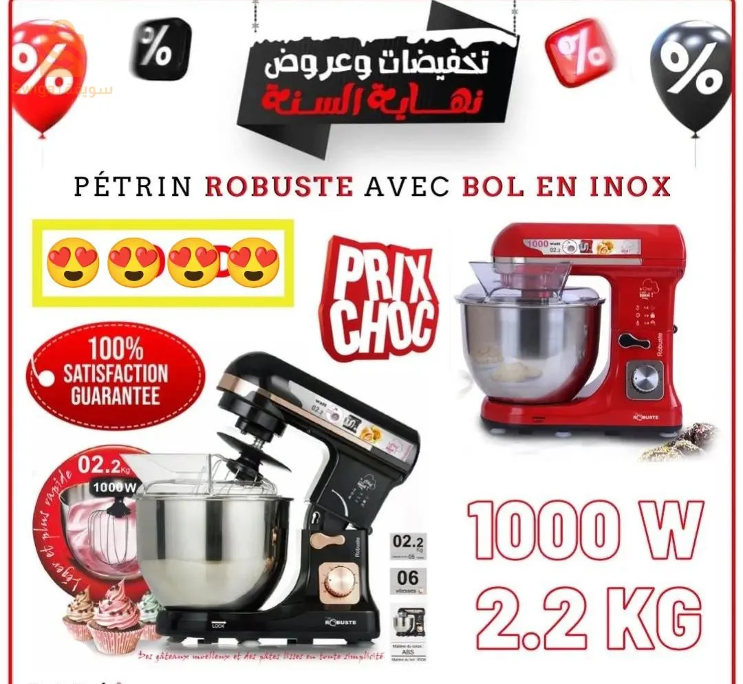Pétrin robuste 1000w