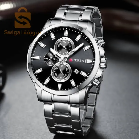 ساعات رجالية أصلية مقاومة للماء و الخدش من علامة curren