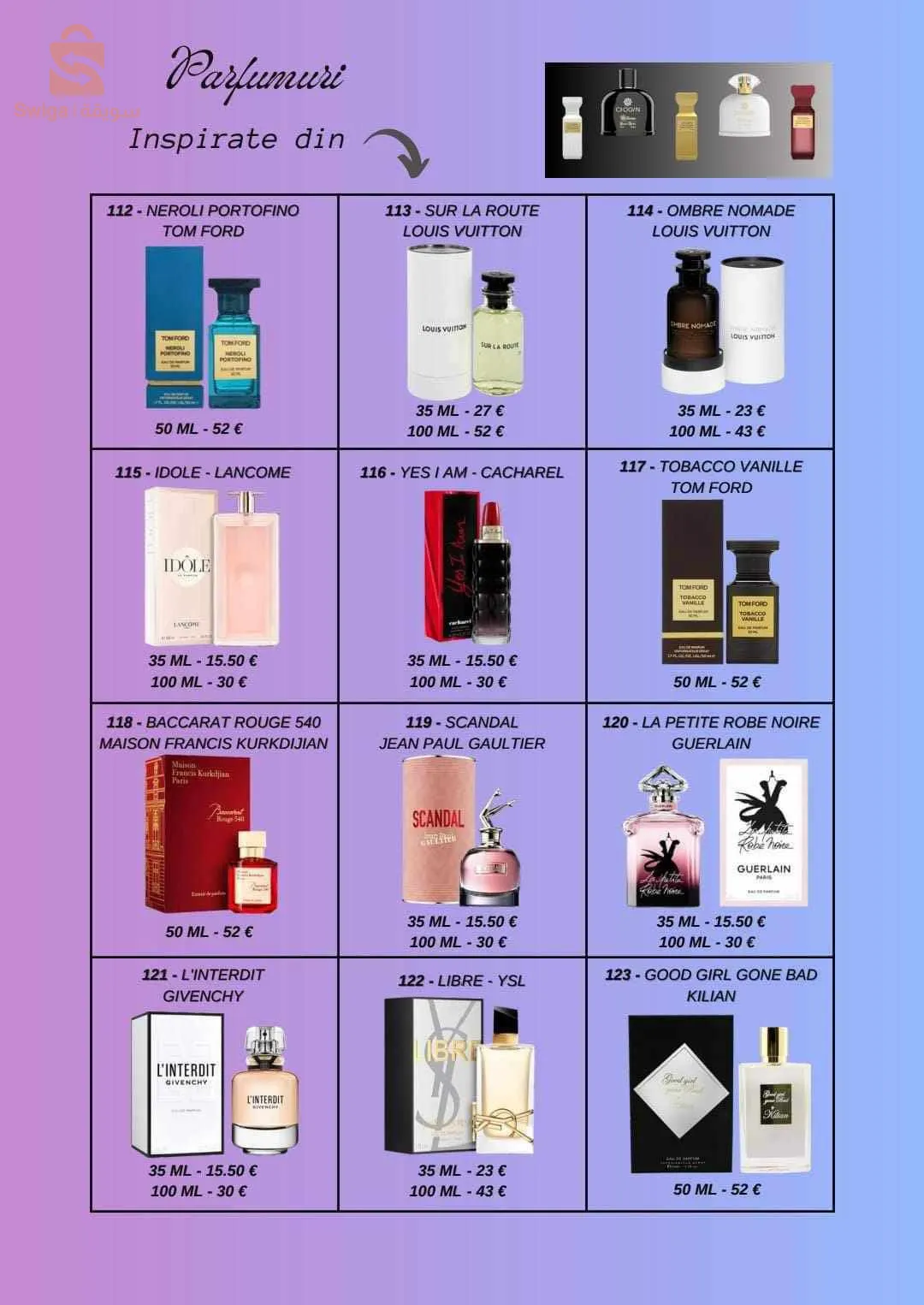 Parfum pour femme d'origine par commande
