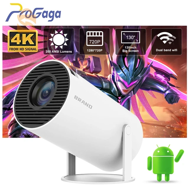 سالانج HY300 جهاز عرض صغير مع حقيبة خاصة مجانية أندرويد 11.0 WiFi6 BT5.0 HD 4K 720P التلفزيون المسرح المنزلي سينما ل شاومي سامسونج - AliExpress