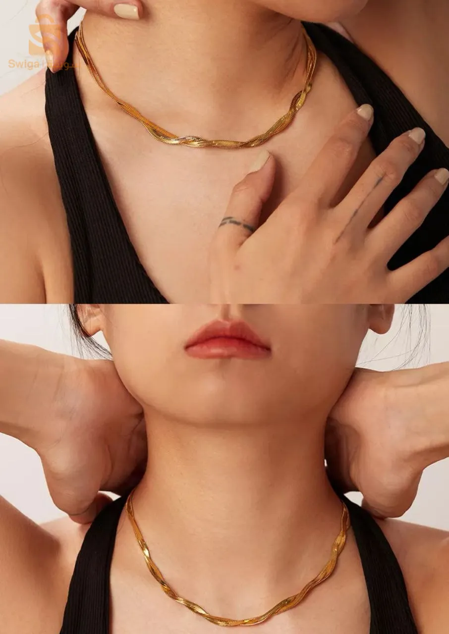 gold plaqued jewelry and stainless steel