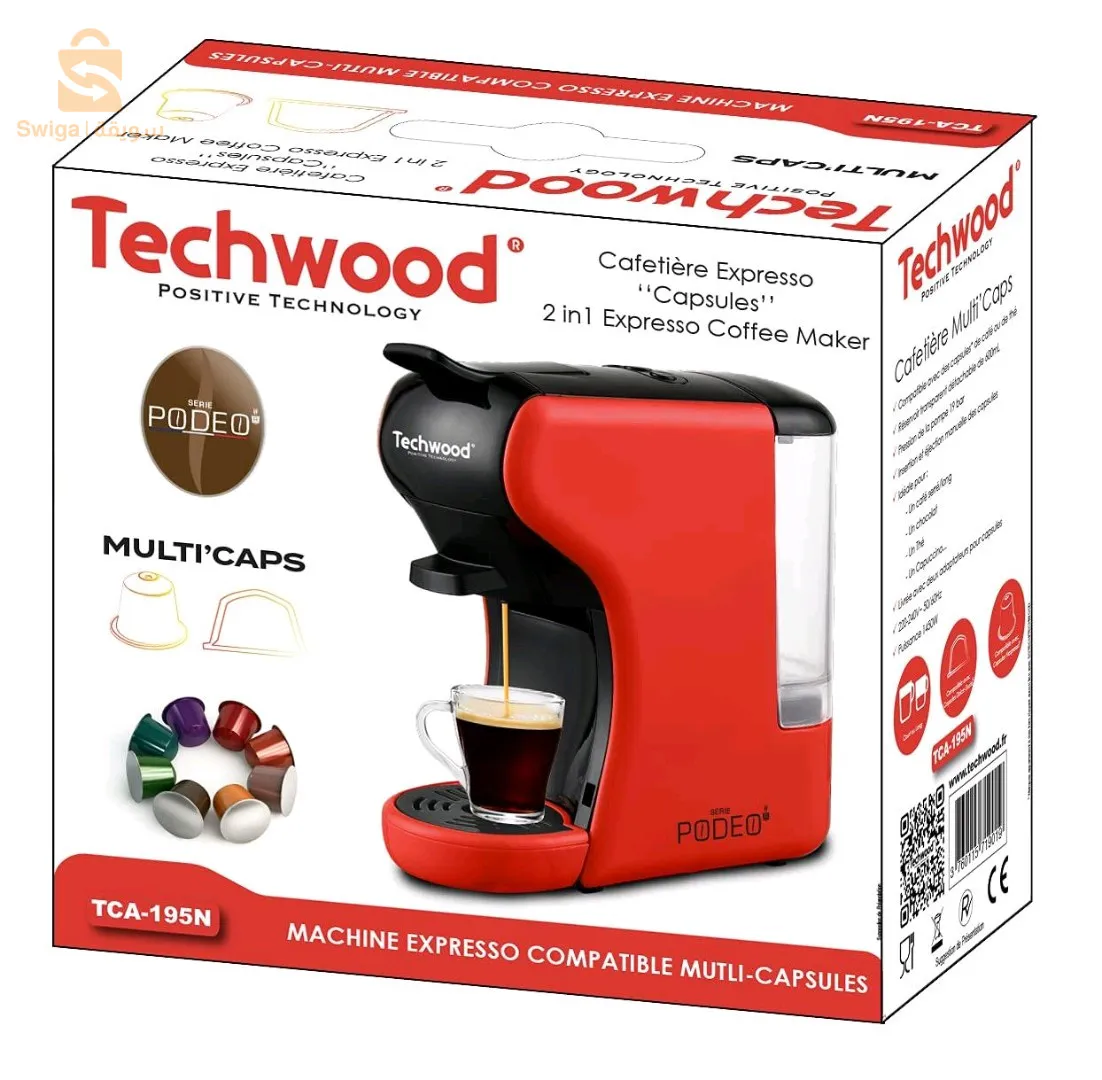 Techwood cafétiere expresoo techwood noir