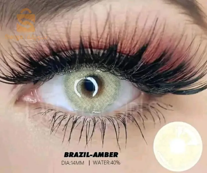 عدسات لاصقة اصلية طبيعية متوفرة بعدة الوان