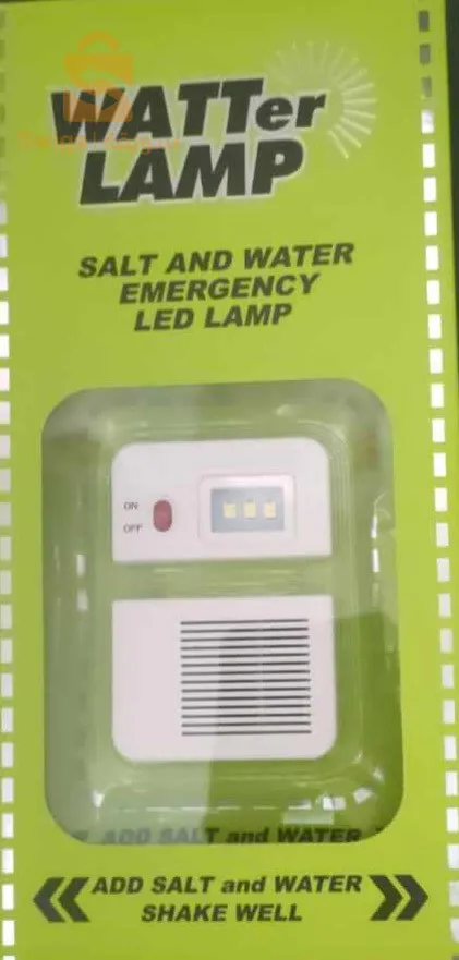 Portable salt water lamp