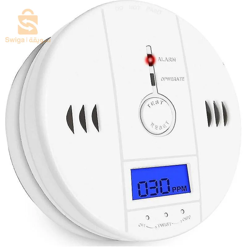 Monoxide detector with digital display
