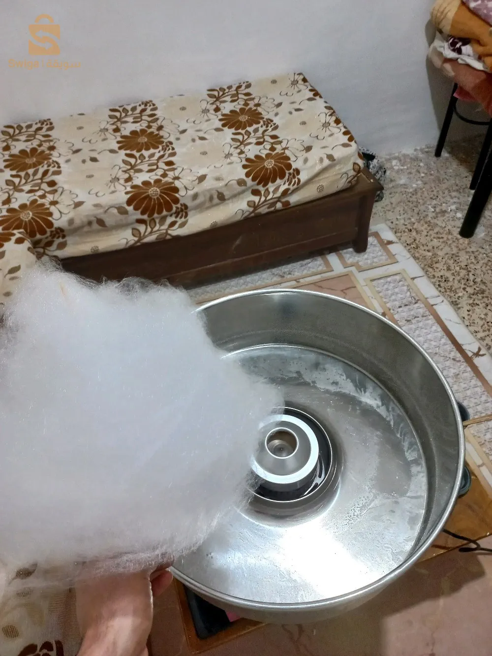 آلة  حلوى الصوف (غزل بنات)