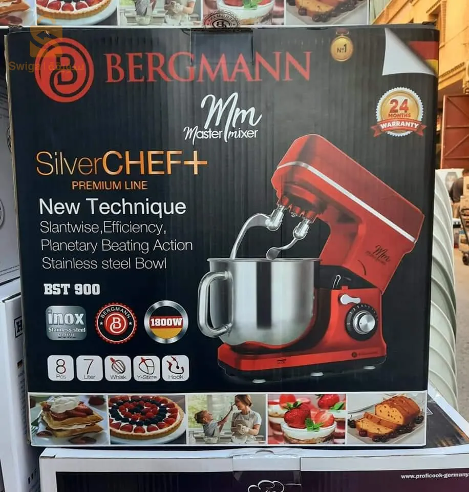 Bergmann ROBOT-PETRIN BERGMANN BST-900 1800W – 6L-ROUGE