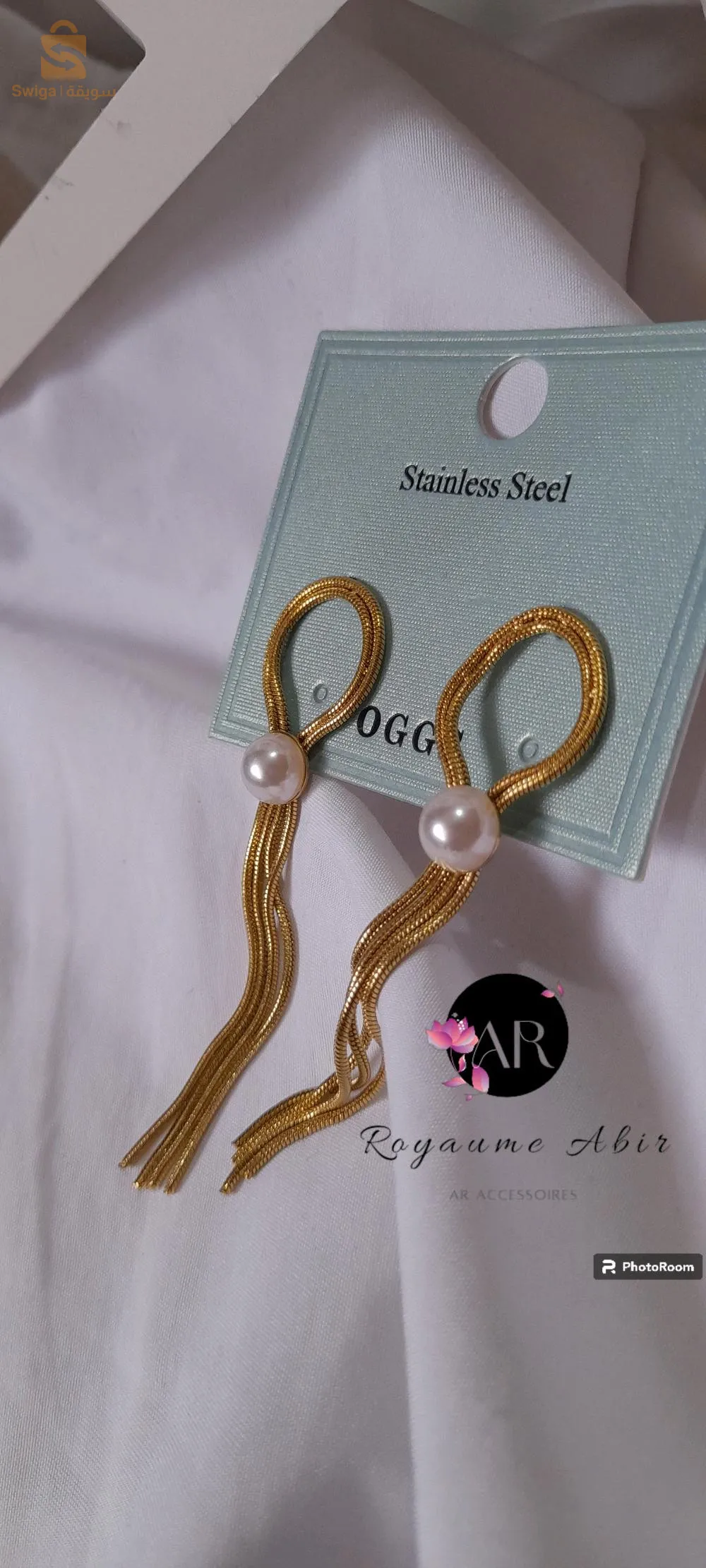 boucle d’oreille en acier inoxydable