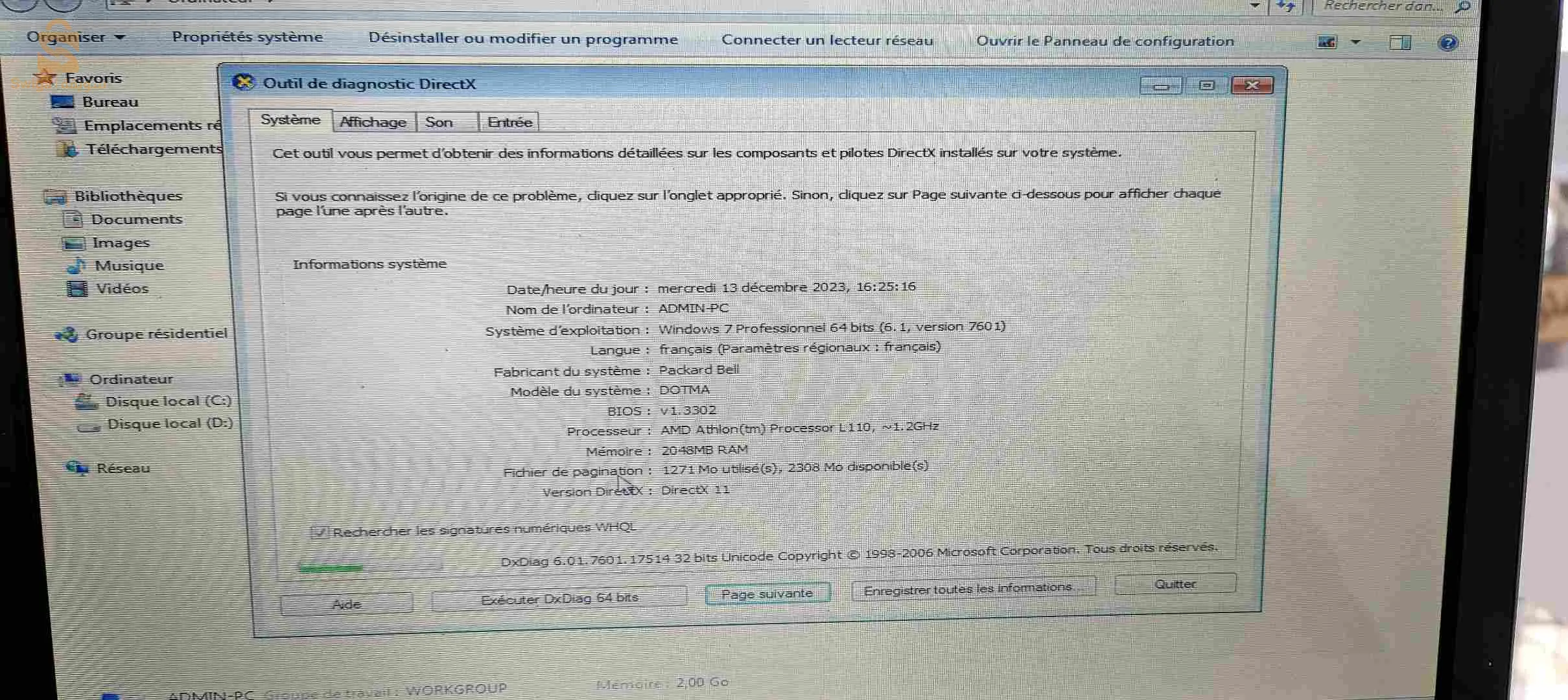 netbook  packard bell