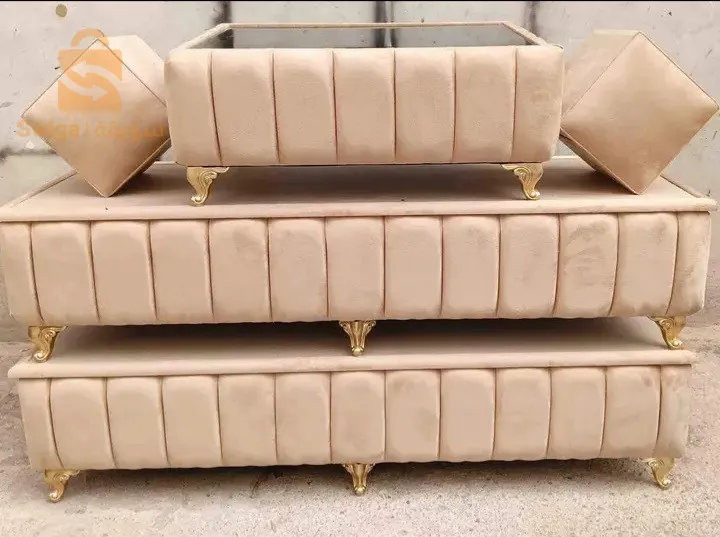 صالون عصري خشب صوليد بزاف اللون حسب اختبار الزبون مرحبا بالجميع