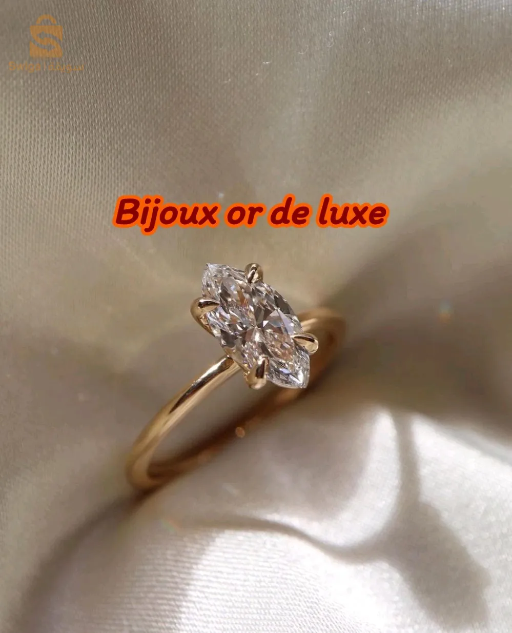 bague fiançailles or 18 carats