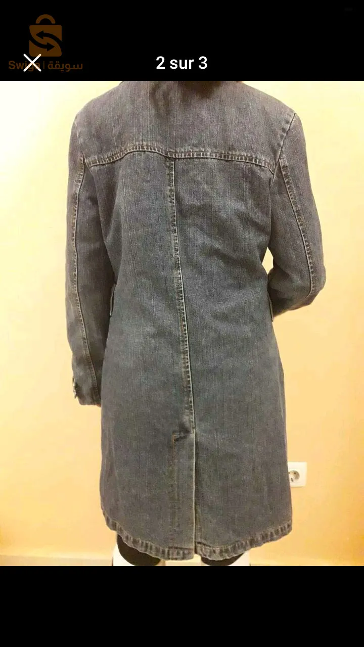 veste jeans pour femme taille L