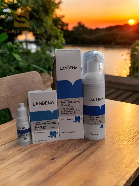 باك من منتجات تبيض الاسنان من lanbena