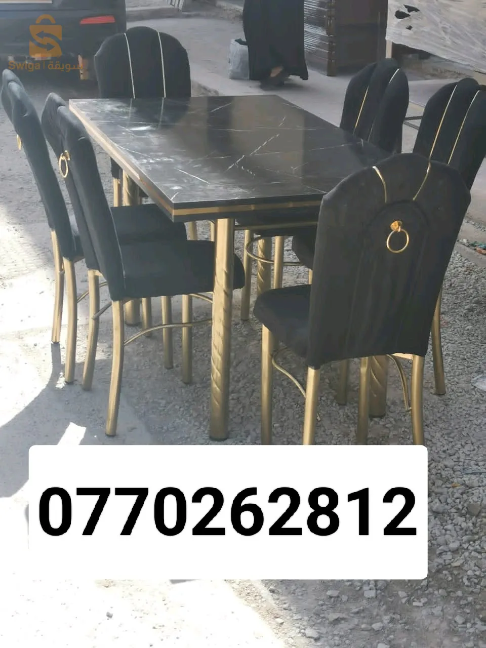 طابلة 6 كراسي مريحة مخدوم بي هايقلوز و الحديد 💣