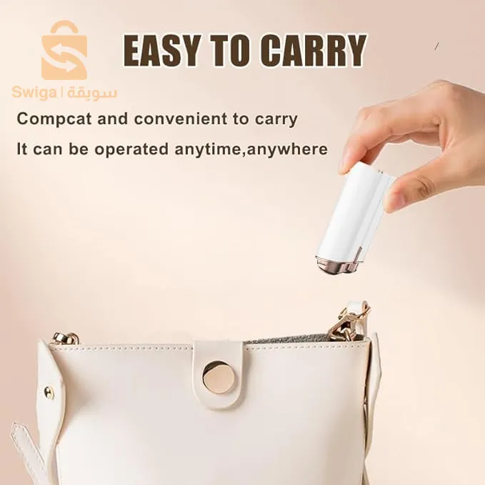 Rasoir électrique indolore avec lumière LED pour épilation instantanée du menton/lèvre supérieure