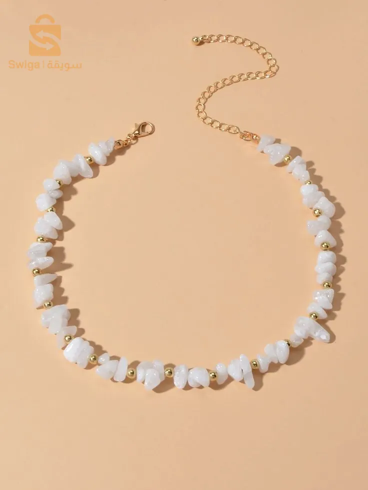 Collier en pierre naturelle couleur au choix