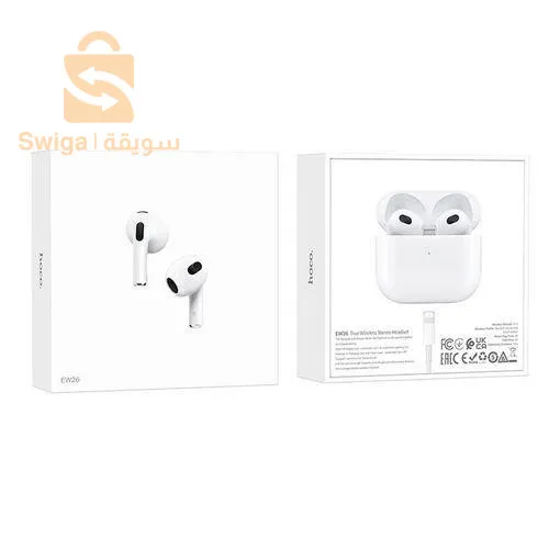 Hoco Écouteurs Sans Fil Hoco Ew26 Bluetooth original -Blanc