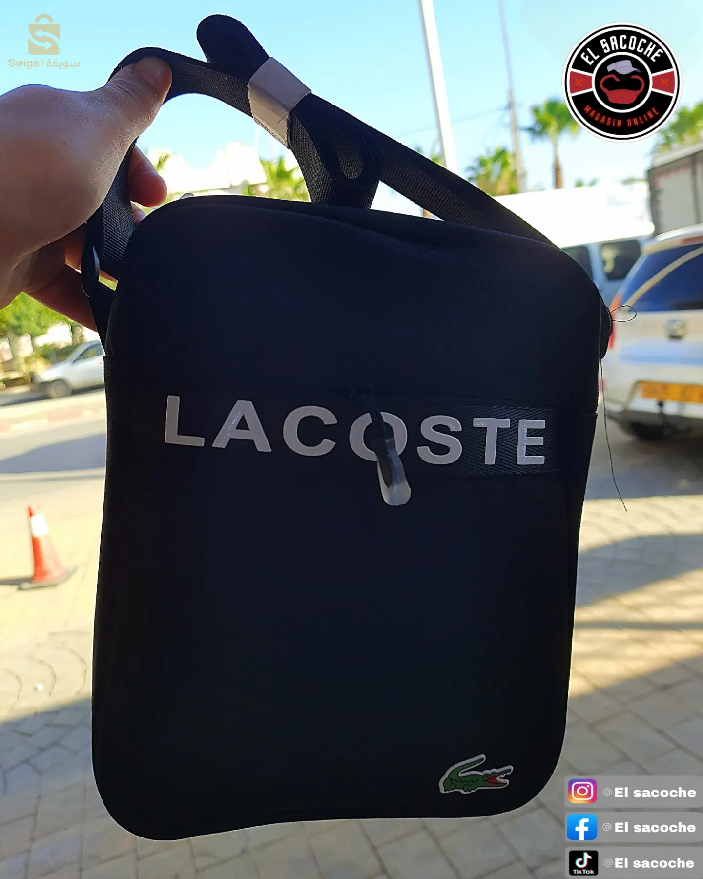 Sacouche Lacost in two colors black and blue 🐊✨
Very excellent 💯 quality
+ Delivery available to 58 states 😎