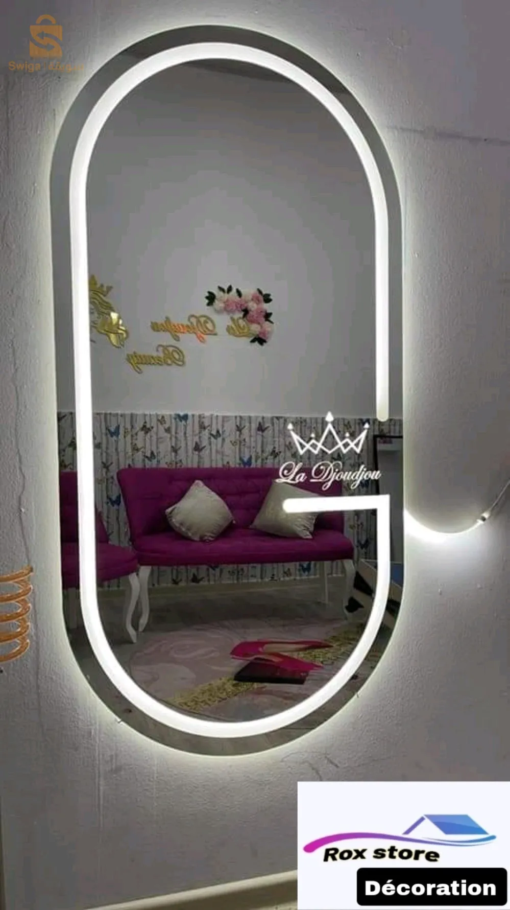 Miroir led  de lux