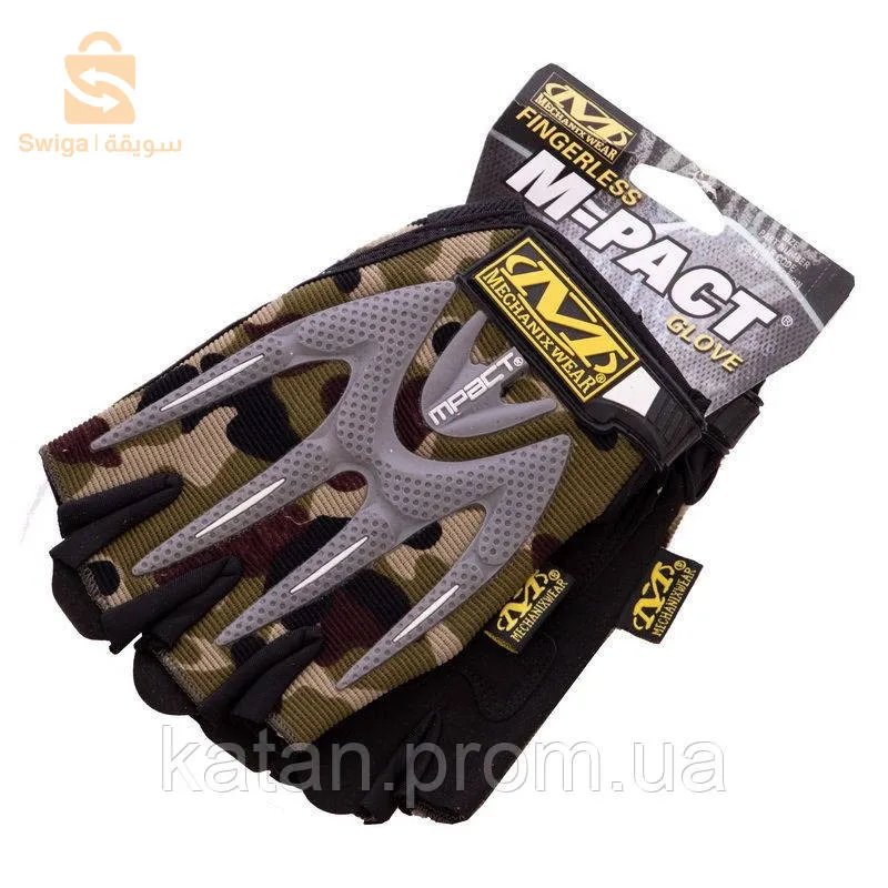 Mechanix Gants de Moto antidérapants demi-doigt قفازات المضادة للانزلاق نصف اصبع للدراجات النارية$👍