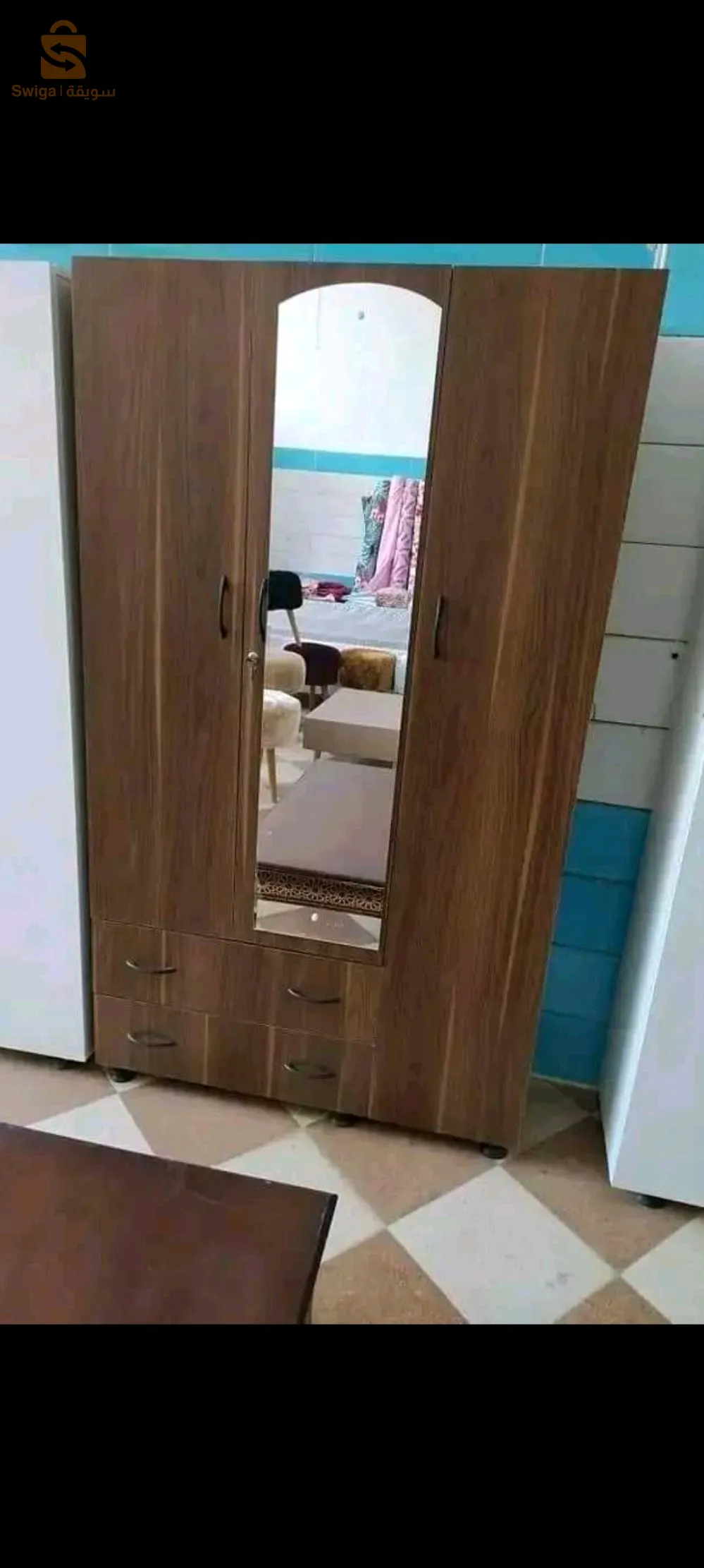 خزانة 3 أبواب ميلامين اسباني Armoire 3 portes en mélamine espagnole