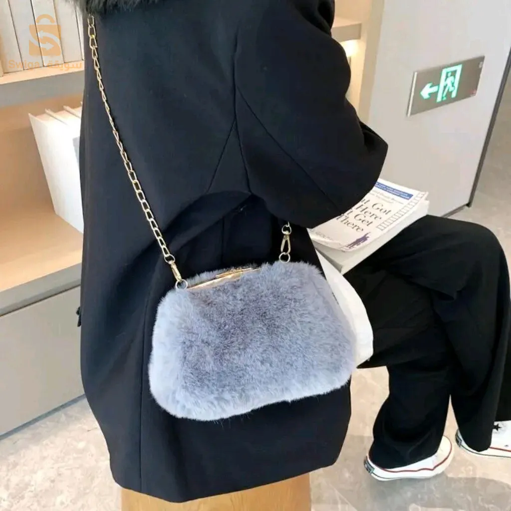 Sac en Fausse Fourrure pour Femme