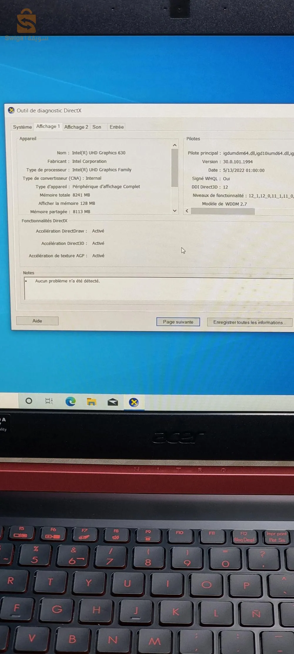 Acer nitro 5 i5-8300H