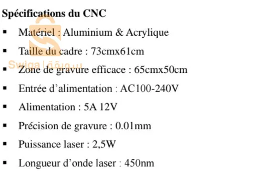 mini cnc 65/50 état neuf 10/10