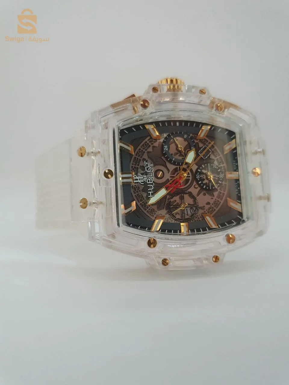 hublot spirit of big ben titanium (gold and white)