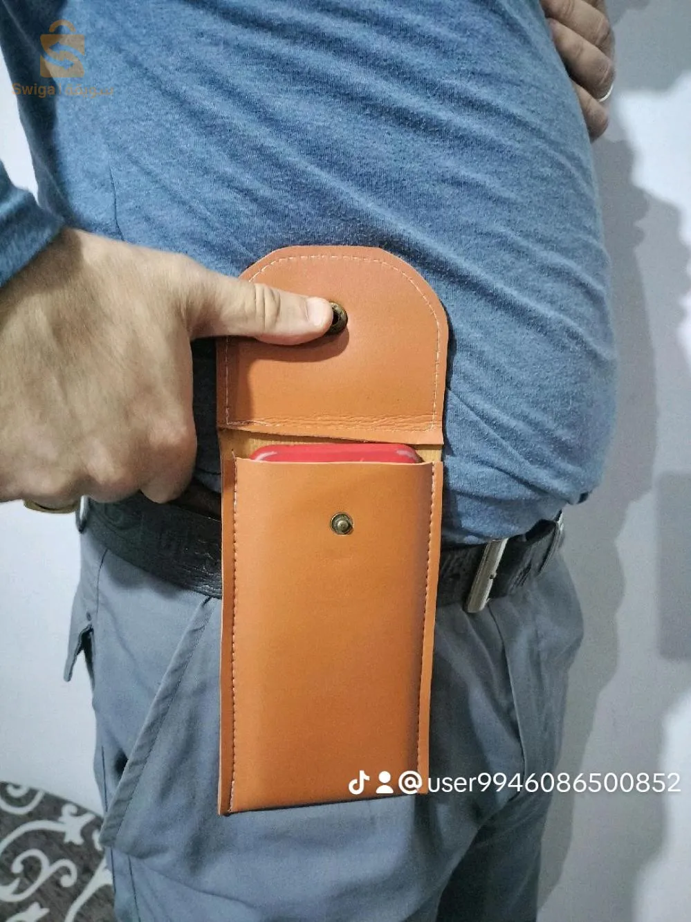 حامل الهاتف النقال في الحزام لكل انواع الهواتف المحمولة الجديدة يسهل ويساعد في حمل الهاتف النقال 0542664867porte téléphone