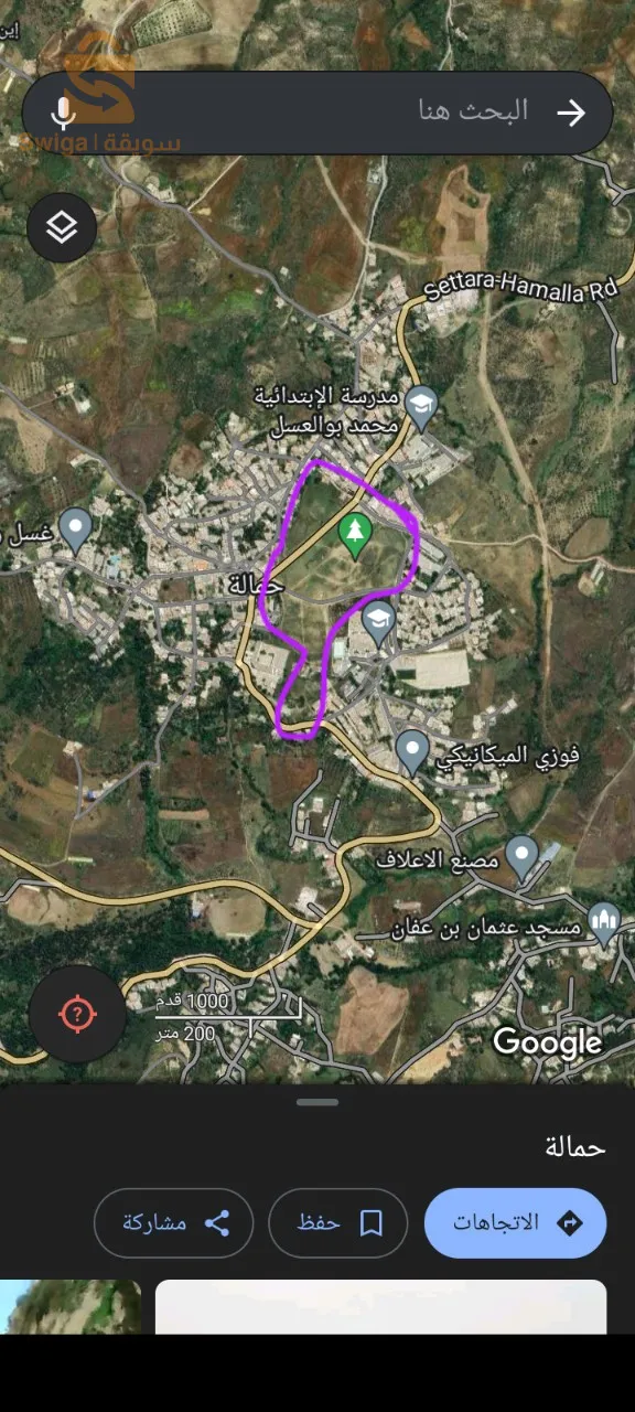 قطاعات صالحه للبناء وسط البلديه امام جميع المرافق