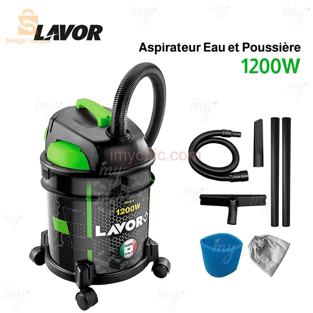 Aspirateur Eau Et Poussière 1200W 20 Litres LAVOR RUDY 1200 S$🤍🤍