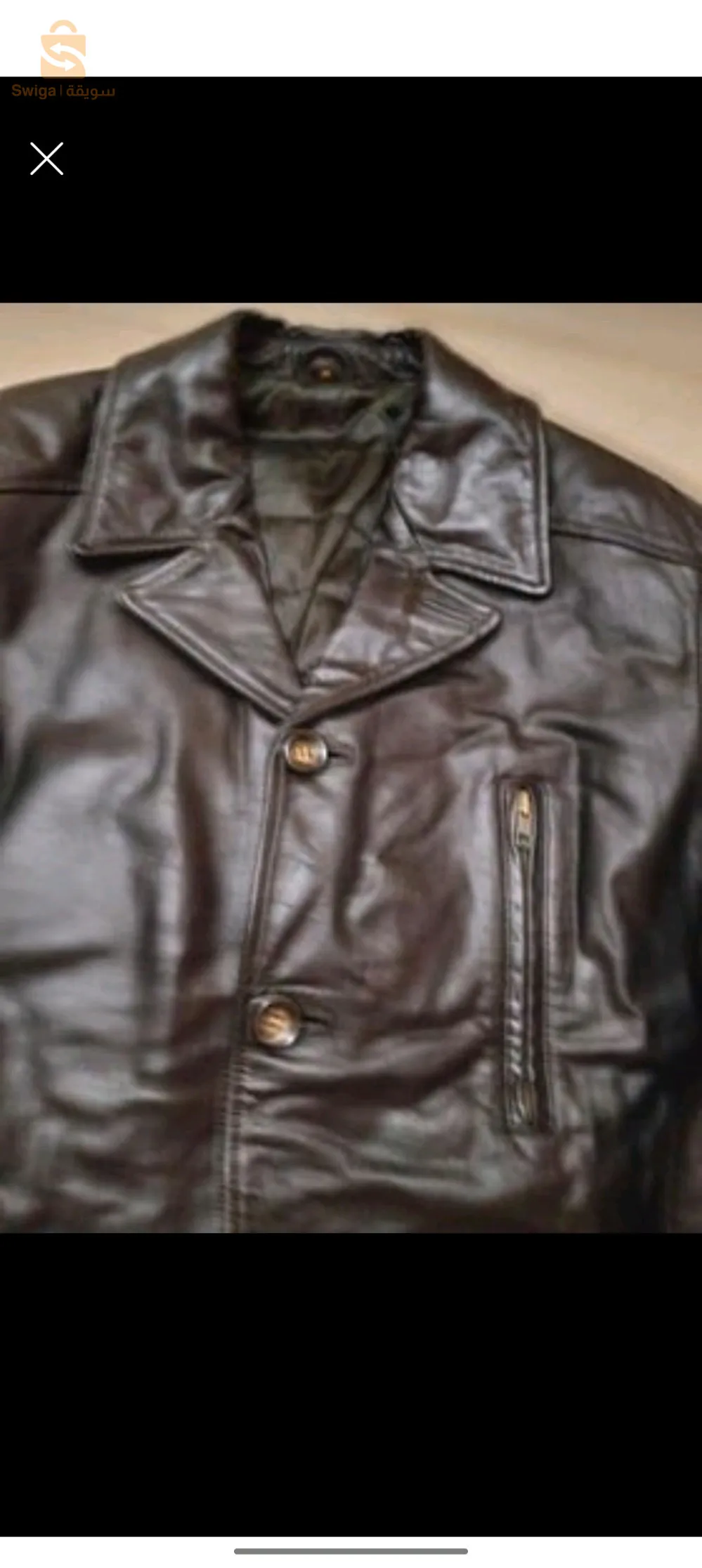 veste cuir véritable original italienne taille M/L très très bon état