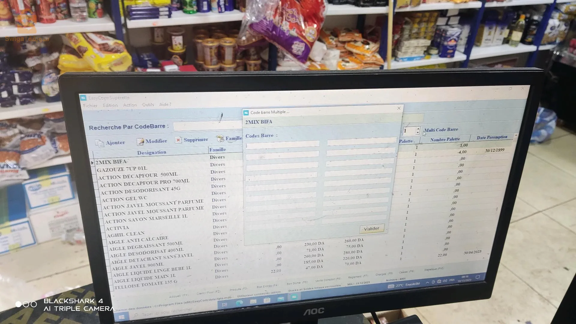 pc pour gestion de stocke