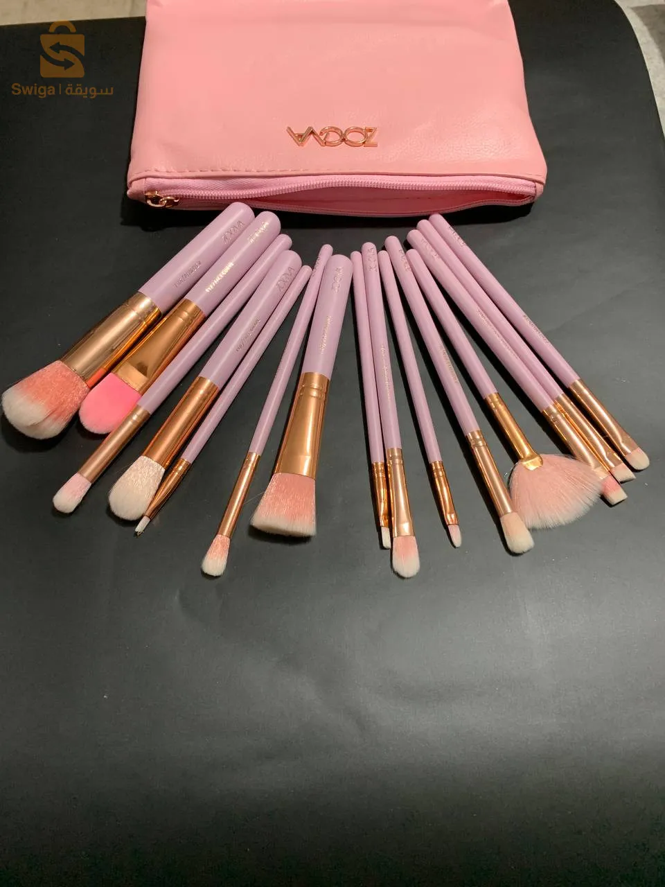 Lot de 15 Pinceaux zoeva professionnels avec trousse