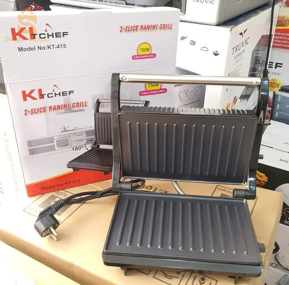 KitChef Grille panineuse 2en1 750watt KT-415