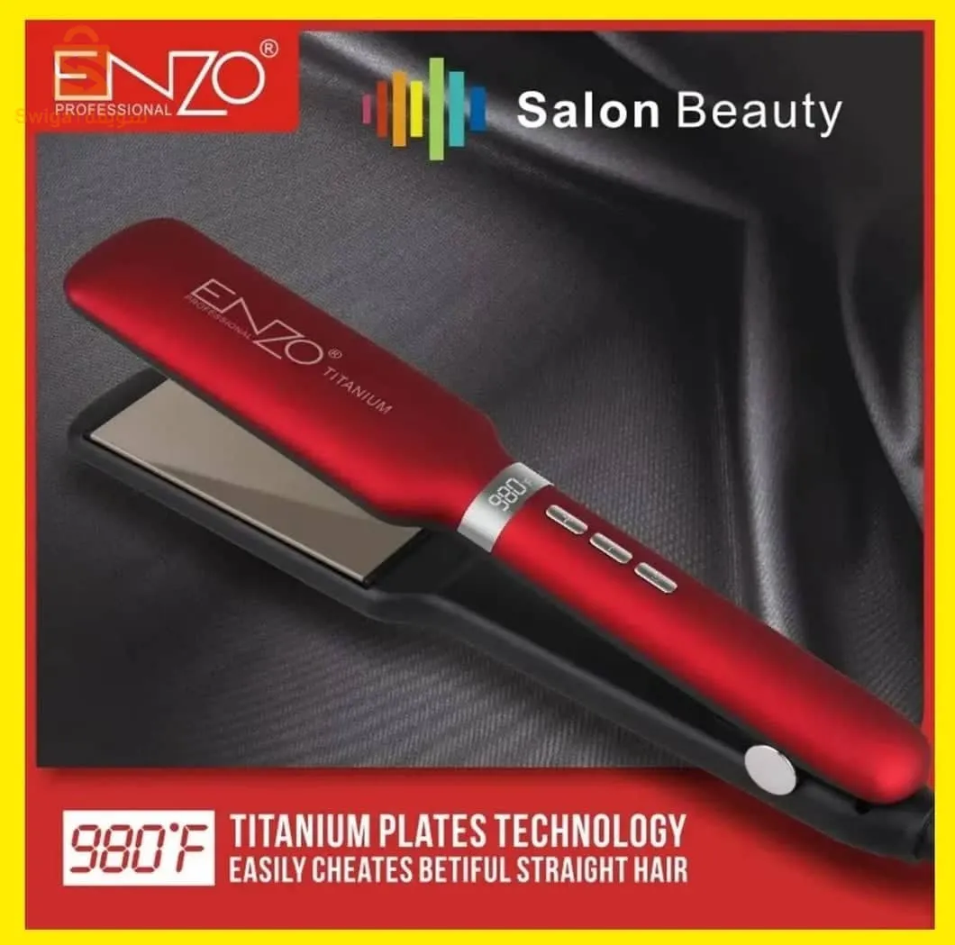 Lisseur Plaque Titanium 980°F Pour Kératine Et Protéine Enzo EN-3121