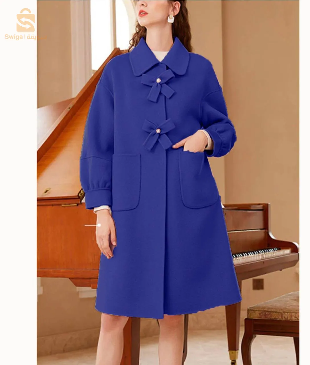 مونطو كاشمير ليكات صوف ترانشكوت تريكو