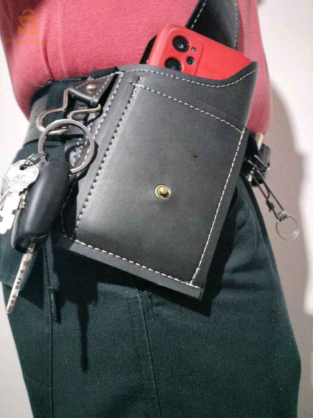 pochette slim porte téléphone du tactique cinteur #mark l'homme libre#