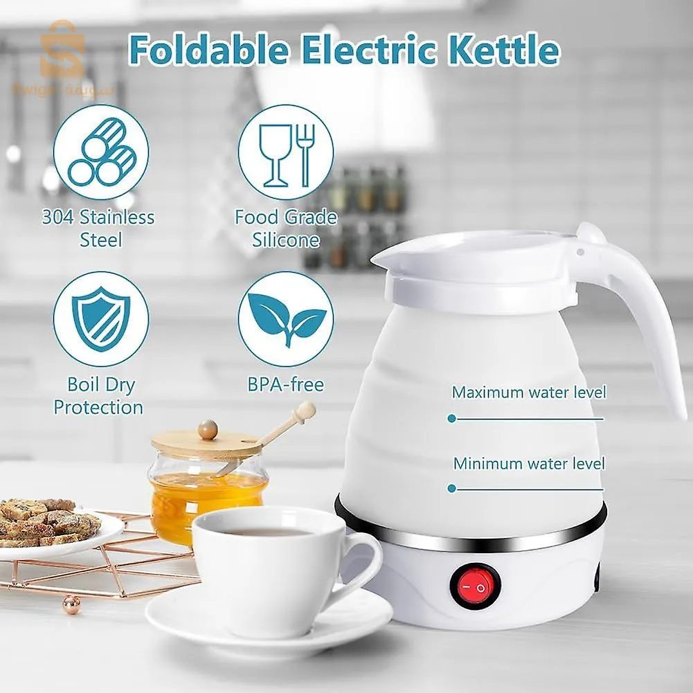 Bouilloire électrique pliable en silicone ,portable Avec indicateur de mise hors tension غلاية كهربائية قابلة للطي محمولة سيليكون$👍
