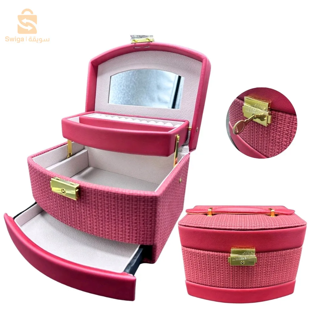 صندوق مجوهرات إبداعي أوتوماتيكي مزدوج الطبقة$👍
