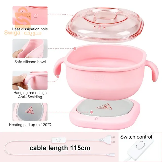 Chauffe-Cire Portable Pliable en Silicone 400ml