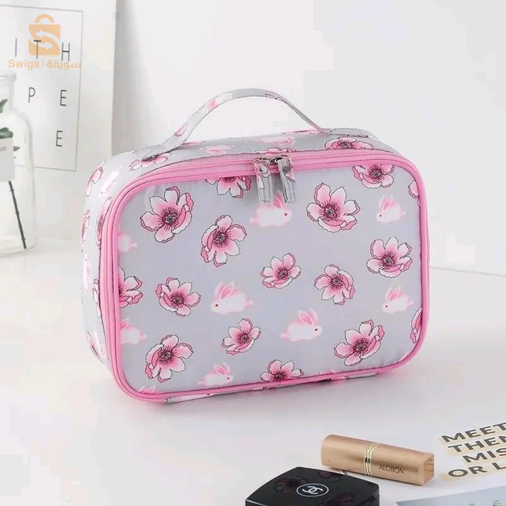 حقيبة المكياج ومستحضرات التجميل، وحقيبة أدوات الزينة للسفر$👍