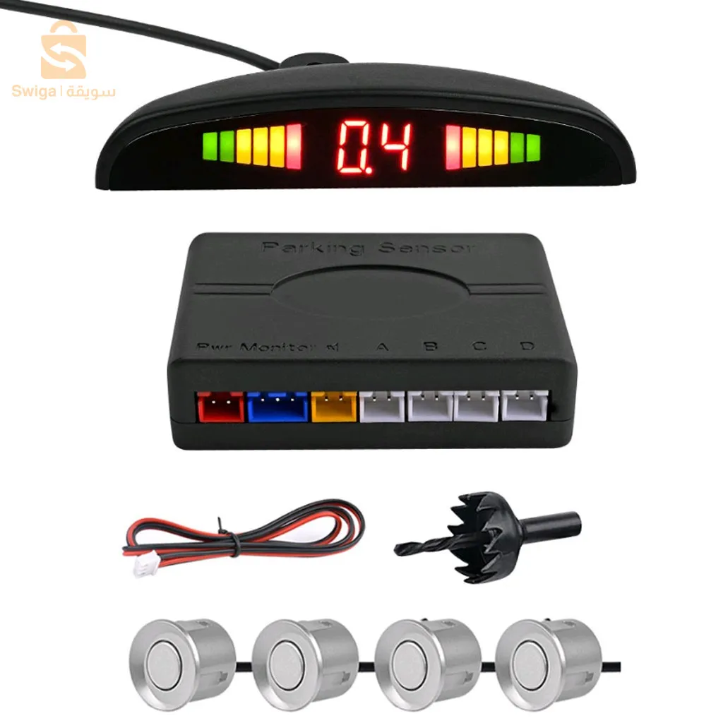 جهاز استشعار لركن السيارات المزود بوظيفة التفتيش الذاتي لتفادي الصدمات Radar de recul Automatique Pour Voiture$👍
