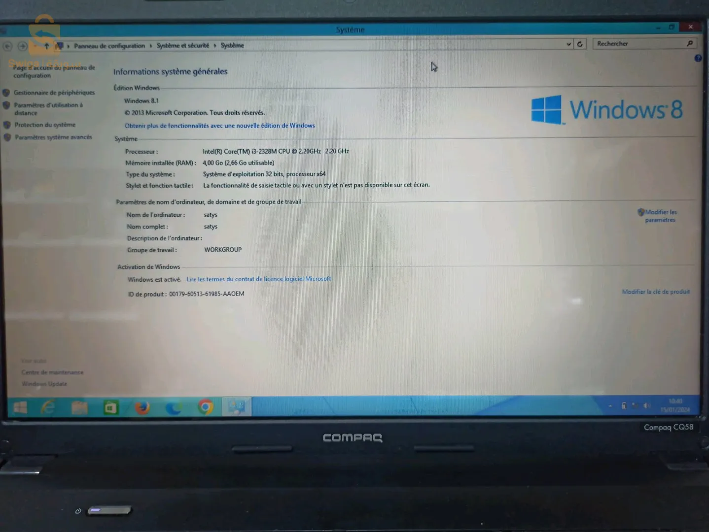 pc compaq i3