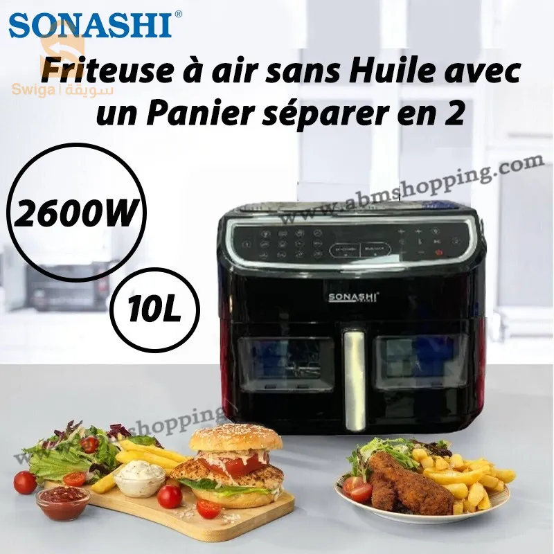 Friteuse sans Huile 10L SONASHI saf-108$🤍🤍
